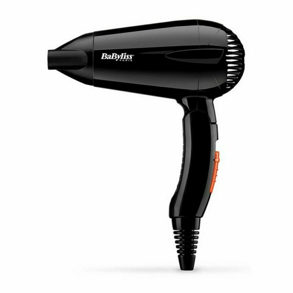 Hårtørrer 5344E Babyliss Travel Dry 2000 Sort 2000 W