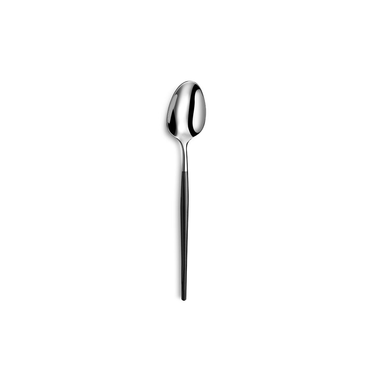 Set of Spoons Amefa Soprano Black Metal Stainless steel Coffee 12 Units