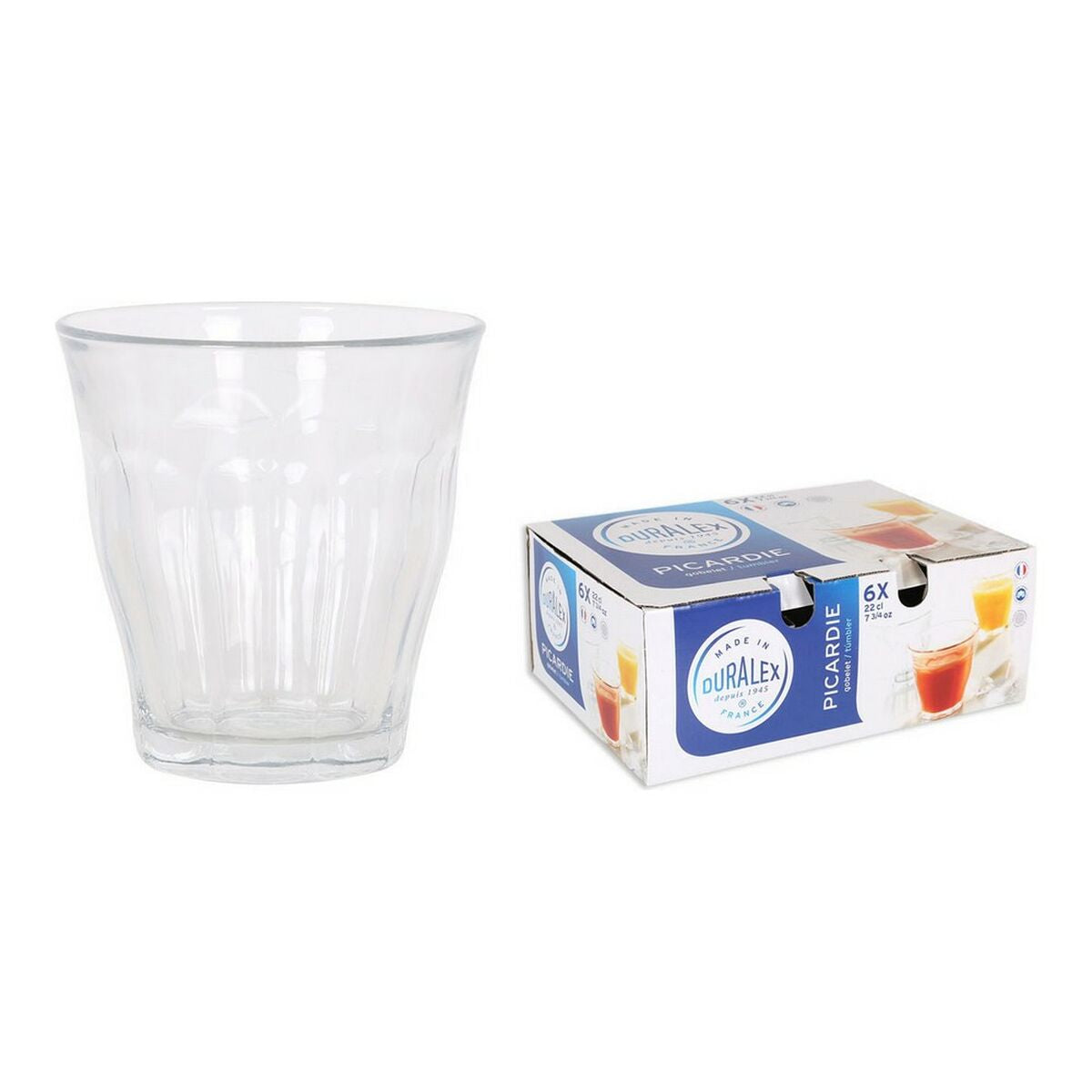 Set of glasses Duralex 1026AB06/6 Transparent Crystal 200 ml (6 Units)