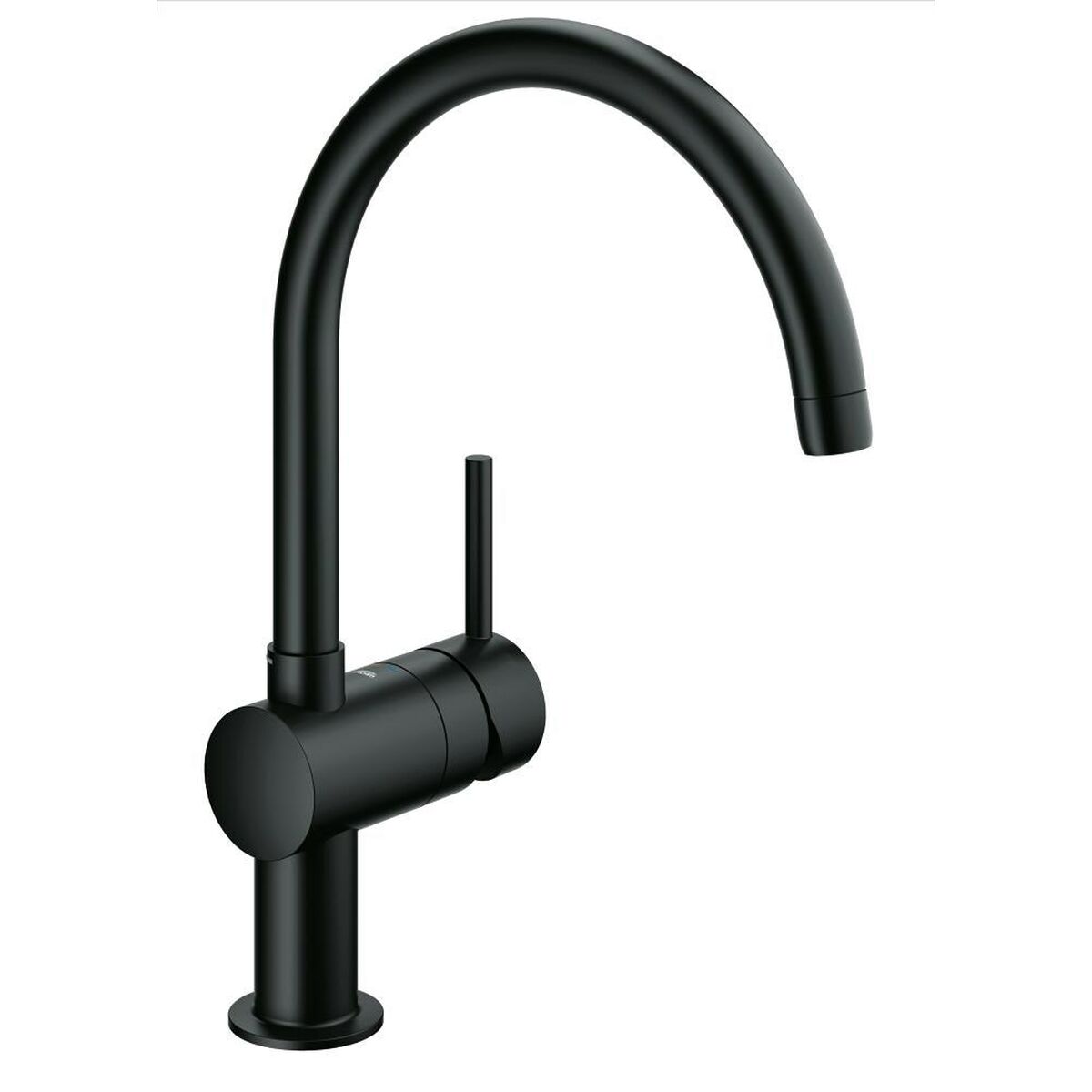 Mixer Tap Grohe 32917KS0 Black Metal Rectangular