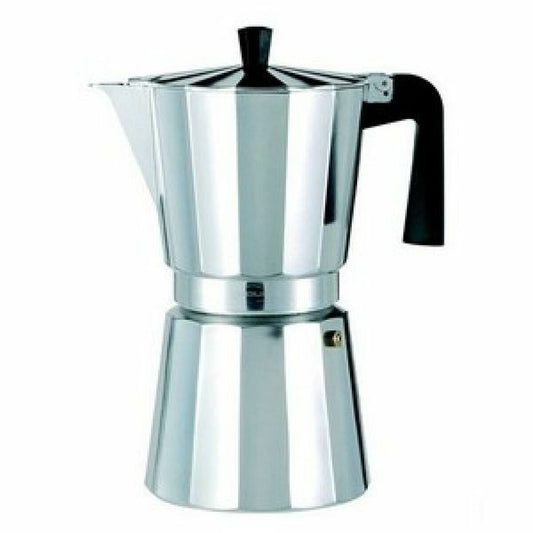 Italian Coffee Pot Valira VITRO 3T Silver Aluminium 3 Cups