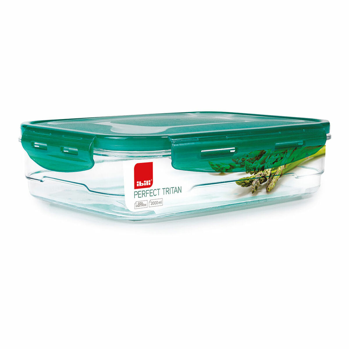 Hermetic Lunch Box Ibili 790420 Plastic 2 L 27 x 20 x 6,5 cm