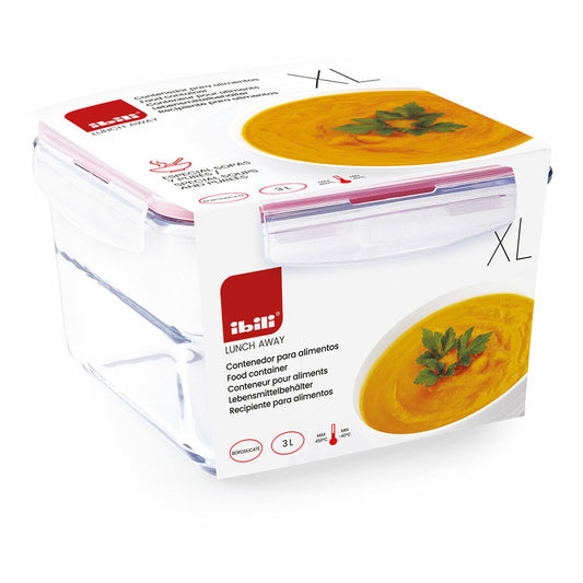 Food Preservation Container Ibili XL 754833 Borosilicate Glass 3 L