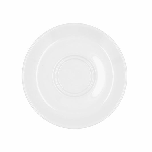 Plate Bidasoa Glacial White Ceramic Ø 15 cm (12 Units) (Pack 12x)