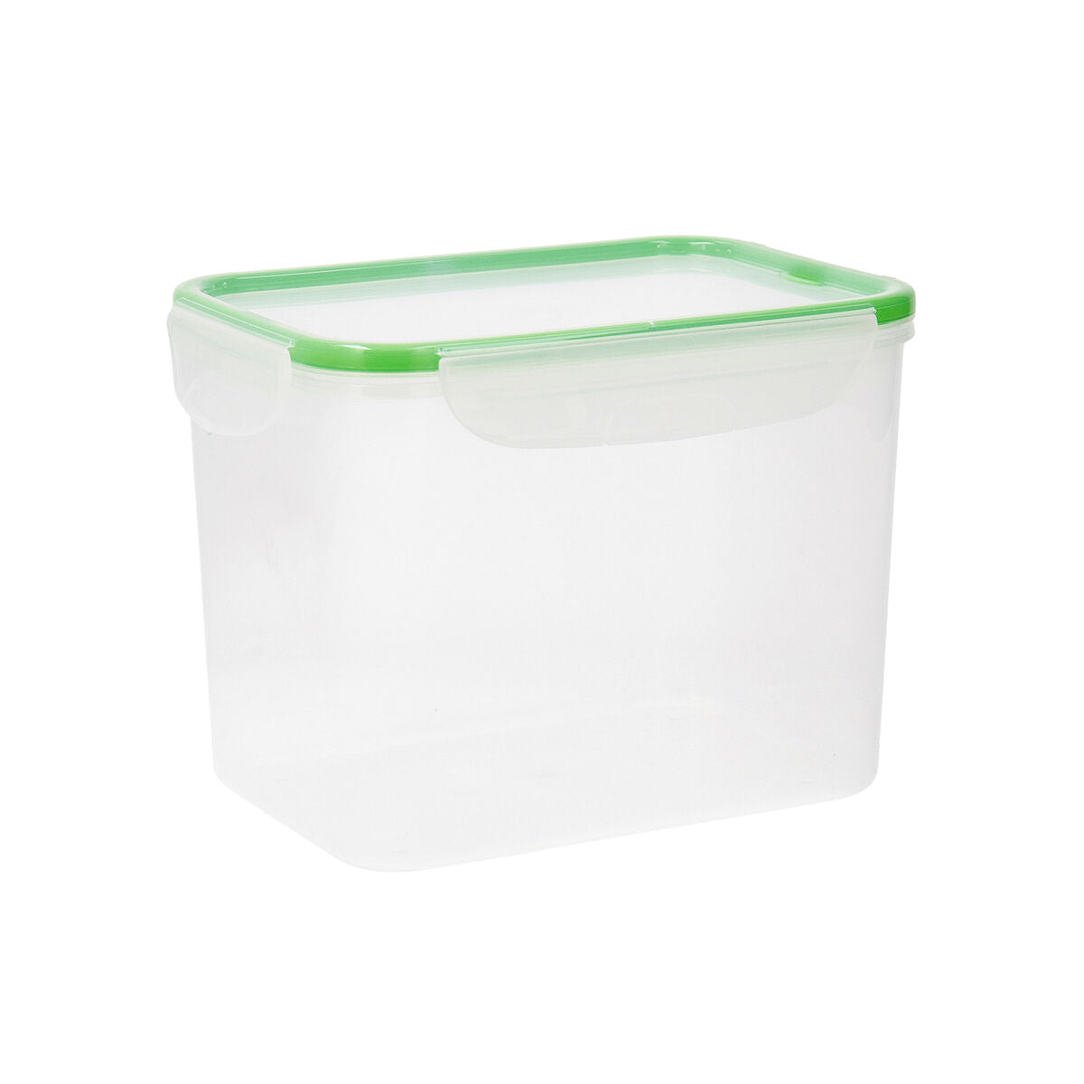 Hermetic Lunch Box Quid Greenery Transparent Plastic (3,7 L) (Pack 4x)