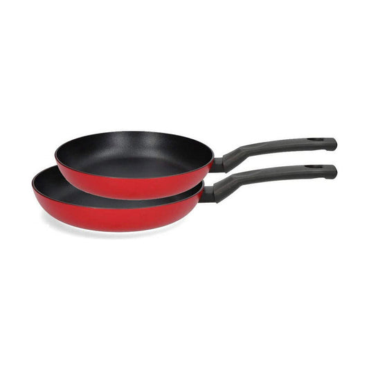 Set of Frying Pans Fagor Red Aluminium