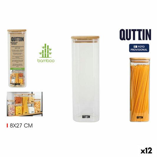 Tin Quttin Bamboo Squared 1,3 L 8 x 27 cm (12 Units)