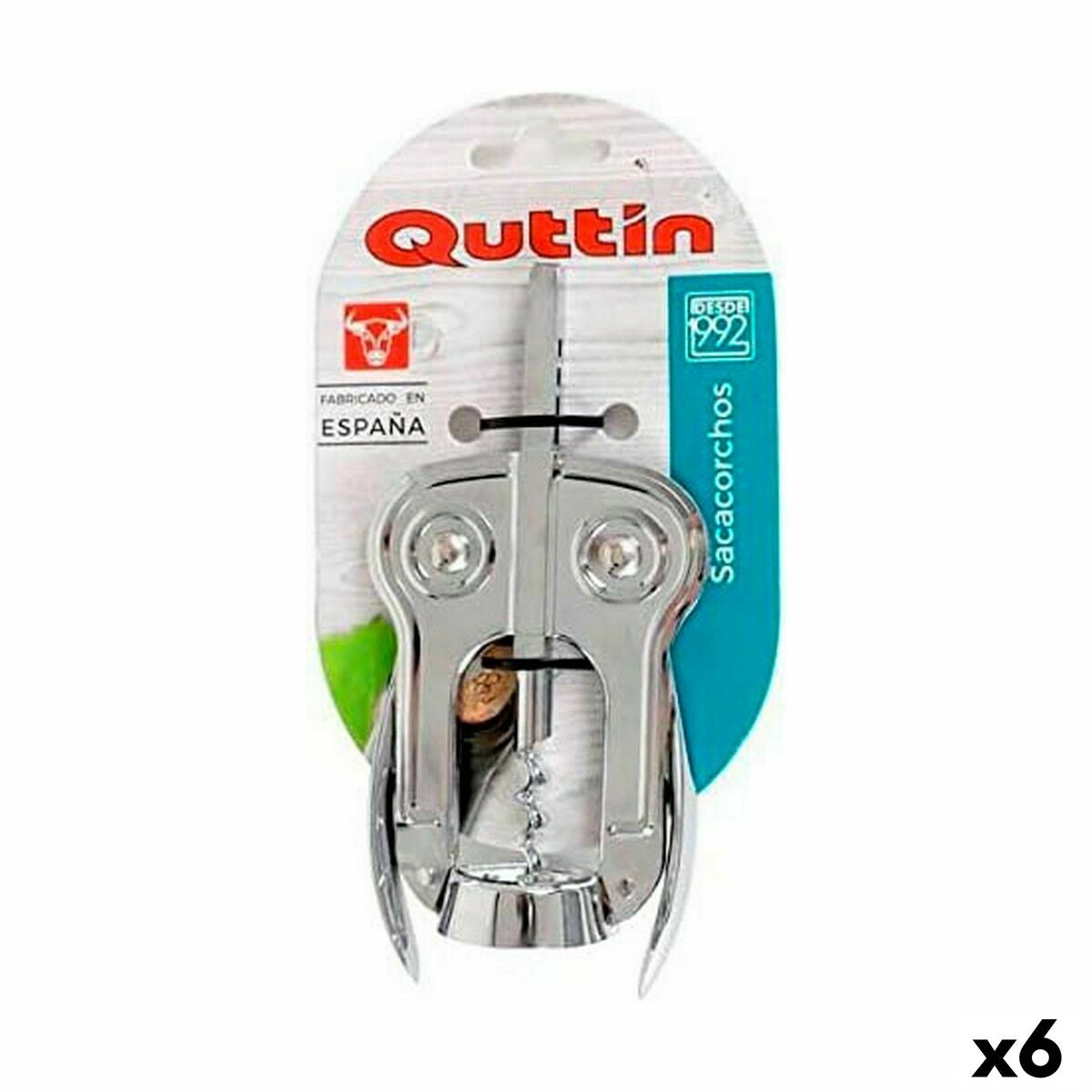 Corkscrew Quttin Quttin 15 x 7 cm (6 Units)