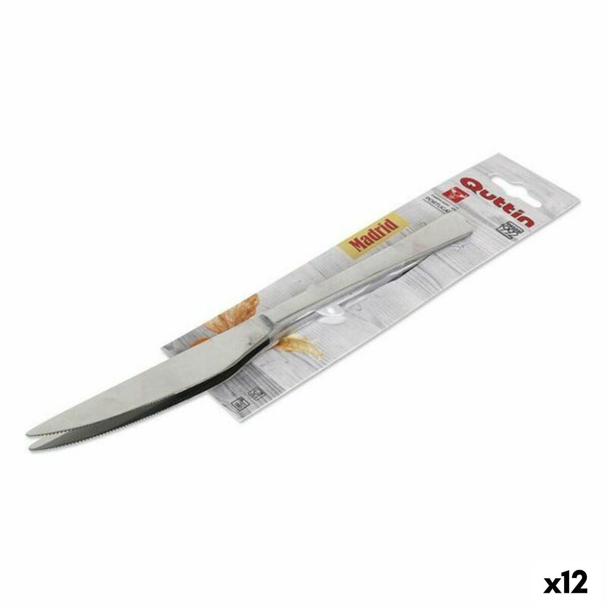 Knife Set Madrid Quttin Madrid (22 cm) 2 Pieces (12 Units)