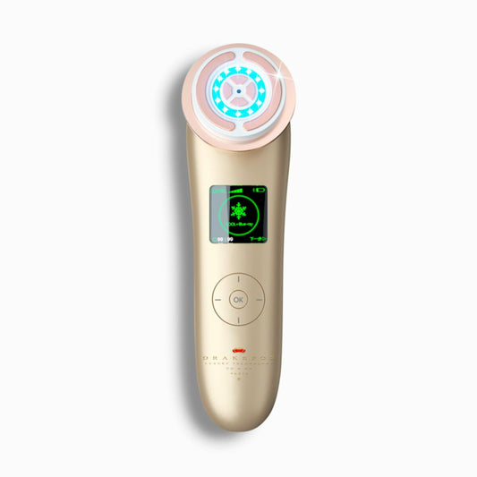 Facial Massager with Radiofrequency, Phototherapy and Electrostimulation Drakefor NANOSKIN INTELIGENT White Golden byKim Drakefor