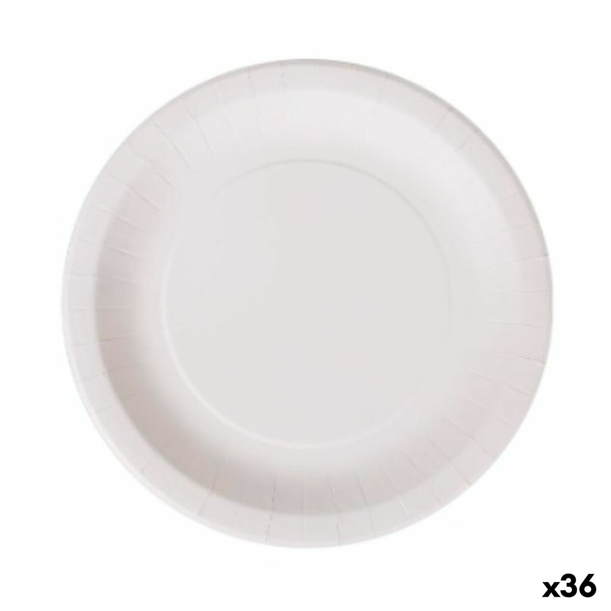 Plate set Algon Disposable White Cardboard 28 cm (36 Units)