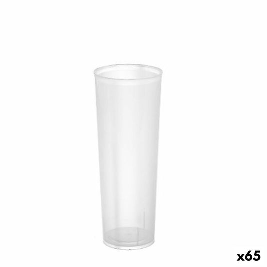 Set of reusable glasses Algon Transparent 65 Units 330 ml (6 Pieces)