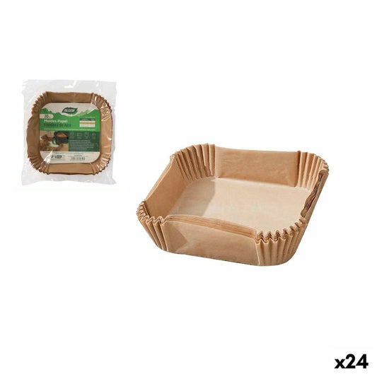 Food Tray Set Algon No-Oil Fryer 24 cm 20 Pieces (24 Units)