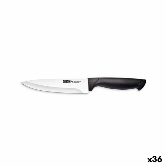 Kitchen Knife Quttin Black 15 cm (36 Units)