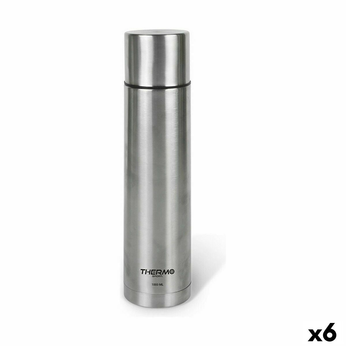 Travel thermos flask ThermoSport Stainless steel 1 L (6 Units)