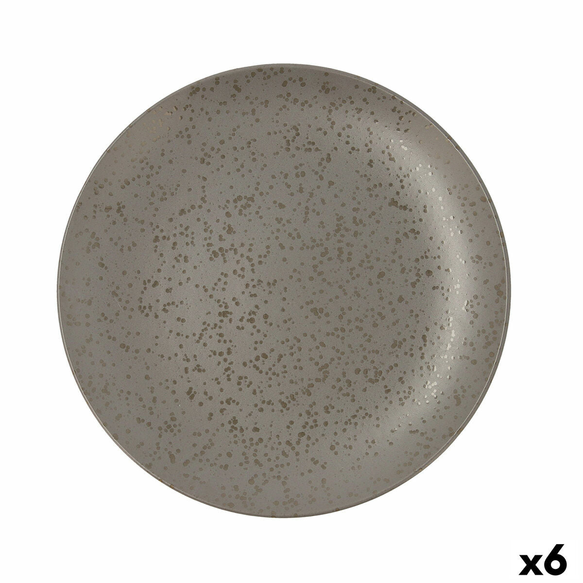 Flat plate Ariane Oxide Ceramic Grey (Ø 31 cm) (6 Units)