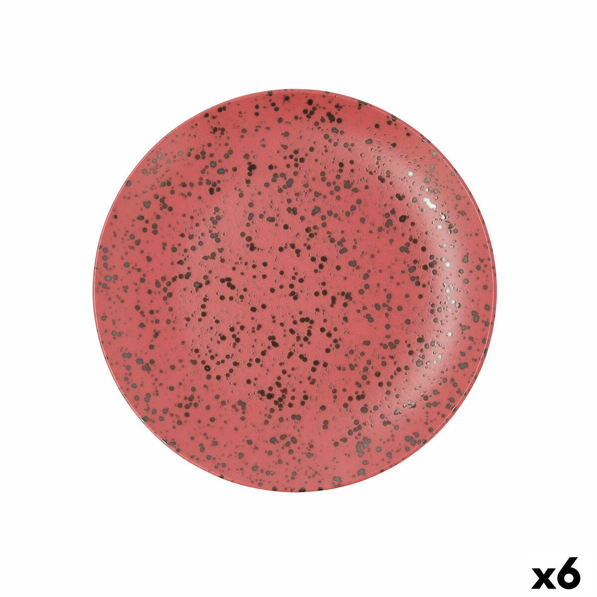 Flat plate Ariane Oxide Ceramic Red (Ø 27 cm) (6 Units)