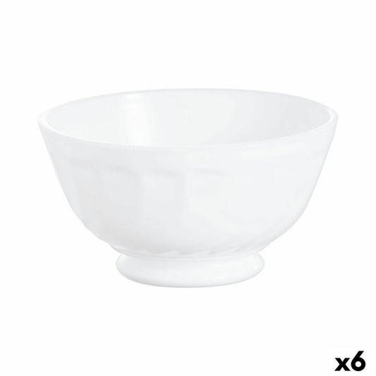 Bowl Luminarc Trianon Breakfast White Glass (6 Units)