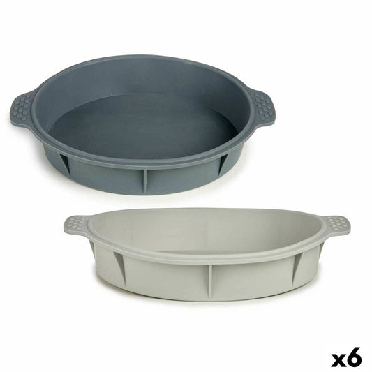 Baking Mould Circular 30 x 4,5 x 26 cm (6 Units)