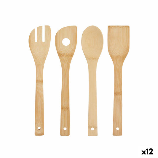 Set of Kitchen Utensils Bamboo (12 Units)