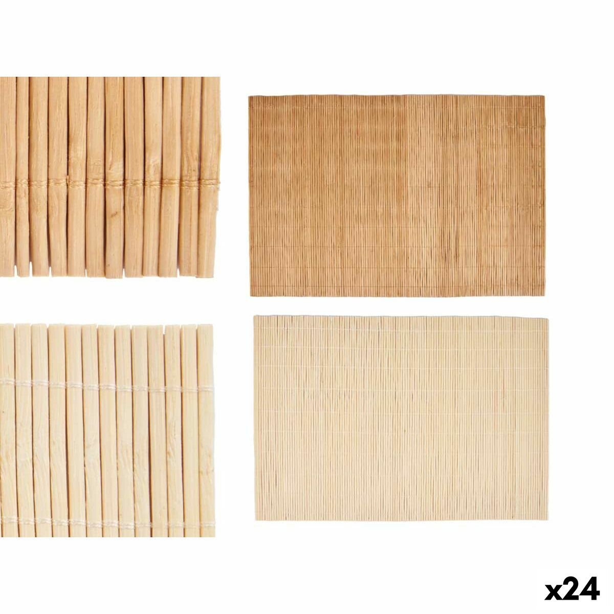 Table Mat 30 x 44 cm Bamboo (24 Units)