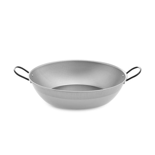 Deep Pan with Handles Vaello Polished Steel (Ø 34 cm)